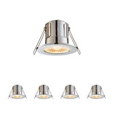 Other shower lights are integrated into the exhaust fan in the bathroom ceiling. Fire Rated Downlights Chrome Slimline Bathroom Shower Ip65 Ceiling Lights Led Warm White 3000k 8 5w 750 Lumens 60 Degree Beam Angle Long Life 25 000 Hours Pack Of 4 Buy Online In Aruba At
