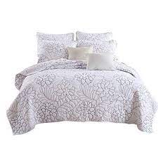Best Comforter Set Shylock White Embroidered 3piece Cotton Bedspreads Quilts Set Queen For More Information Vi Cool Comforters Quilt Sets Queen Bed Spreads