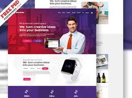 Check out crello's most popular design formats and pick one to get started right away. Creative Agency Web Design Free Psd Psdfreebies Com