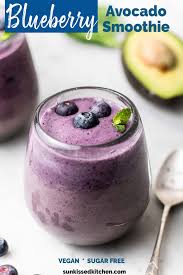 Avocado Blueberry Smoothie Frozen Blueberries Baby Spinach Avocado Ice Unsweetened Almon In 2020 Avocado Smoothie Blueberries Smoothie Smoothies With Almond Milk