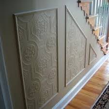 Faux Carved Wainscoting Using Textured Wallpaper Faux Wainscoting Paintable Textured Wallpaper Wainscoting Styles