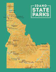 Maybe you would like to learn more about one of these? Idaho State Parks Map 11x14 Print Best Maps Ever