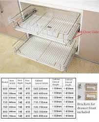 What is the best way to organize a kitchen? 60 70 72cm Stainless Steel 2 Tiers Kitchen Cabinet Drawer Wire Basket Pull Out Kitchenware Storage Soft Close Slide Kitchen Cabinet Parts Accessories Aliexpress