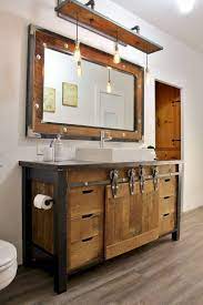 The rehab life takes you through the entire process of working up the rustic bathroom cabinet right from the very scratch through detailed visual instructions in this. 35 Best Rustic Bathroom Vanity Ideas And Designs For 2021
