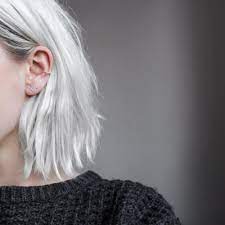 Never Trust Too Much Short White Hair Silver White Hair White Hair Aesthetic