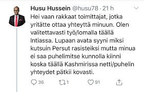 Hän nousi puheenjohtajaksi dramaattisessa jyväskylän puoluekokouksessa vuonna 2017. Jussi Halla Aho Auf Twitter Liittyen Demarien Helsinkilaistoteemi Husu Husseinin Kommentteihin Perussuomalaisista Ja Naiden Aanestajista