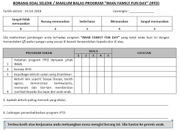 Senarai wakil & sukarelawan pakkp berdaftar mulai februari 2020: Contoh Soalan Soal Selidik Program Liga Mx C