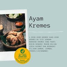 Ada beragam menu variasi olahan daging ayam dan juga ikan eh bebek juga ada lho yang menjadi menu andalan di tempat makan ini. Ayamkremes Pertok Home Facebook