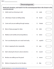 6th grade language arts worksheets