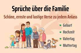 Spruche Uber Die Familie Lustige Und Ernste Verse