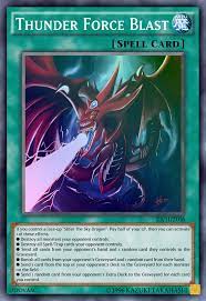 Thunder Force Blast By Daitranpro Thunder Yugioh Cards Force