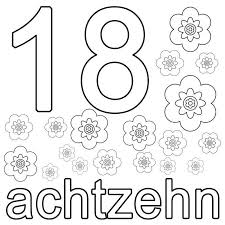 Dann sollten sie einen blick auf unsere abonnements werfen. Malvorlage Zahl 18 Coloring And Malvorlagan