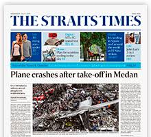 It has a print and online edition that provides coverage of world news, east asian news, southeast asian news, home news, sports news, financial news and lifestyle. The Straits Times The Sunday Times Singapore Press Holdings