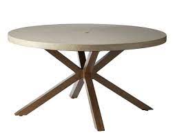 Some tables feature a slot to support a patio umbrella for discreet usage. Canvas Seabrooke Round Concrete Patio Dining Table Canadian Tire