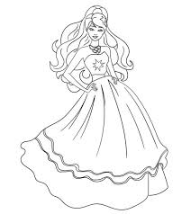 Select one of 1000 printable coloring pages of the category for girls. Fancy Princess Barbie Coloring Pages Novocom Top
