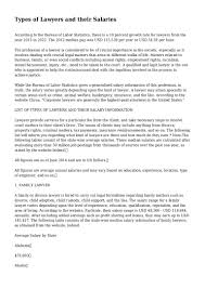 Learn about salaries, benefits, salary satisfaction and where you could earn the most. Types Of Lawyers And Their Salaries