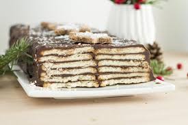 Une Buche Facile Pour Noel Alimentation Buche Facile Petit Beurre