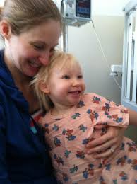 Hey guys!! Thanks for your prayers! We r still at the hospital and thankful  that the testing process is complete. She handled the anesthesia well and  is awake (groggy) but awake, singing