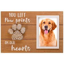 To separate with a smile, or tears; Buy Boom Moments Pet Memorial Picture Frame You Left Paw Prints On Our Hearts Lovely As Loss Of Your Dog Or Cat Sympathy Keepsake Gift 6x4 Inches Photo
