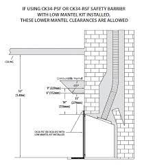 Fireplace mantel clearances a discussion of national codes and local variations concerning the minimum clearance distance requirements for the exterior vent termination of a gas fireplace how can i submit a fireplace mantel clearance code result to couponxoo? Ck34 Csk335s Lmk Mantel Clearances Kozy Heat Fireplaces