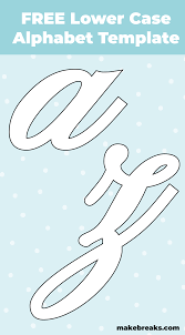 Free Lower Case Script Letters For Stencils Templates Crafts And More Alphabet Templates Alphabet Stencils Printables Letter Stencils Printables