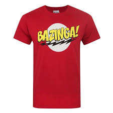 The Big Bang Theory Official Mens Bazinga T Shirt