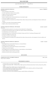 Increased referrals by 17% through networking with other physicians and medical staff in the area. Internal Medicine Physician Resume Sample Mintresume