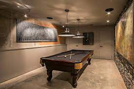 And, while it is not as athletic an endeavor as ping pong, it does take an incredible amount of focus, balance. Modern Basement Game Room With Classic Pool Table Hgtv