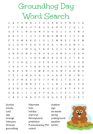 Like you've lived the exact same day over and o. Free Printable Groundhog Day Word Search Puzzle Jinxy Kids