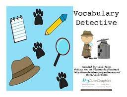 Vocabulary Detective For Antonyms Synonyms Homophones And Homographs Vocabulary Receptive Language Activities Speech Activities