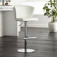 Cassidy White Faux Leather Adjustable Swivel Bar Stool 62v91 Lamps Plus In 2020 Adjustable Bar Stools Swivel Bar Stools White Bar Stools