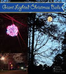 Creative snowflake decorations inspire large hanging snowflakes. How To Make Giant Lighted Ornament Balls Pretty Handy Girl