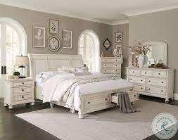 Bethel Wire Brushed White Platform Storage Sleigh Bedroom Set In 2021 Master Bedroom Furniture White Bedroom Set Bedroom Furniture Sets