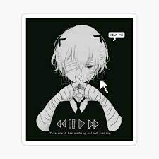 We have 78+ background pictures for you! Help Me Glitch Sad Anime Boy Poster By Simouser Redbubble