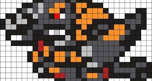 Rhyperior Pokemon Bead Pattern Kandi Pattern Pokemon Bead Pixel Art Pokemon Perler Bead Pokemon Patterns