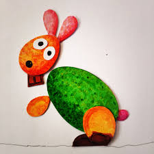 Pour apprendre à dessiner un petit lapin trop. Lapin De Paques En Carton Tuto Pour Enfants Points Traits Taches