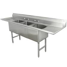 If you're still in two minds about pot wash sink and are thinking about choosing a similar product, aliexpress is a great place to compare prices and sellers. Advance Tabco Fc 3 2424 18rl Three Compartment Stainless Steel Commercial Sink With Two Drainboards 108