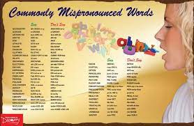 Top 30 Commonly Mispronounced Words In English Accent Training British English English Study
