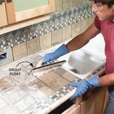 Lay the slabs directly on the frames of the lower cabinets. Installing Tile Countertops Tile Countertops Kitchen Design Diy Kitchen Remodel Countertops
