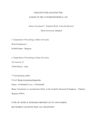 The more accurate question is whether a lie detector test can be trusted to be right! Pdf Cheating The Lie Detector