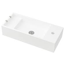 sink, white, 24 3/8x10 5/8x5 1