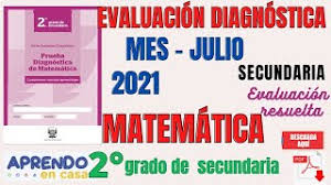 Formulario de exame matematica 12o 2021 | full. Evaluacion Diagnostica De Matematica 2 Grado De Secundaria Aprendo En Casa Julio 2021 Youtube