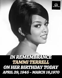 Remembering American Singer/ Songwriter Tammi Terrell