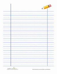 Our printable handwriting paper is free Lined Handwriting Paper Worksheet Education Com