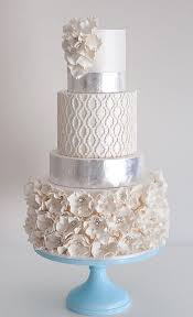Wedding Cake Inspiration Modwedding Silver Wedding Cake Winter Wedding Cake White Wedding Cakes