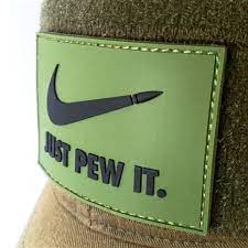 Just Pew It Pvc Morale Patch Morale Patch Pvc Patches Velcro Patches