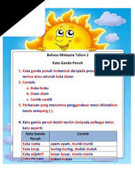 Gandaan separa dibina dengan cara memendekkan atau menyingkirkan bahagian perkataan asalnya. Kata Ganda Tahun 2