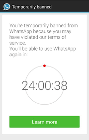 Your phone number is banned from using whatsapp. Temporarily Banned From Whatsapp Elie Chahine
