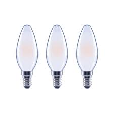 Ecosmart 60 Watt Equivalent B11 Dimmable Energy Star Frosted Glass Filament Vintage Edison Led Light Bulb Soft White 3 Pack Fg 03265 The Home Depot