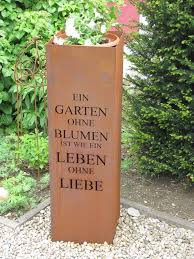 Edelrost Saule Gedicht Garten Edelrost Garden Design Layout Garten Gedicht Saule Garden Makeover Garden Design Layout Planting Hydrangeas